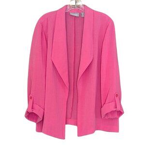 Chico's Lightweight Open Pink Jacket / Shacket  Size 3